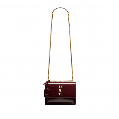 YSL SUNSET SMALL CALFSKIN SHOULDER BAG 26884998 (22*16*8cm)